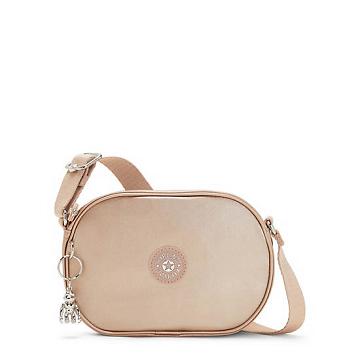 Kipling Gema Metallic Crossbody Taske Guld Metal | DK 1167QM